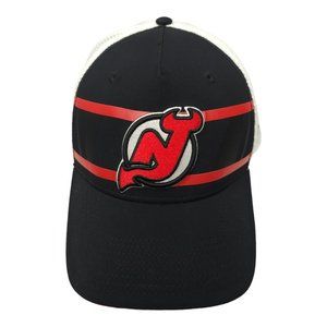 Fanatics New Jersey Devils NHL Snapback Cap Authentic Pro Trucker Hat Logo Patch